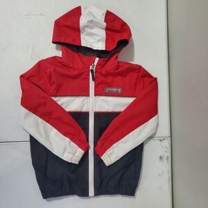 Ixtreme Stylish Red and White Kids Windbreaker/Raincoat